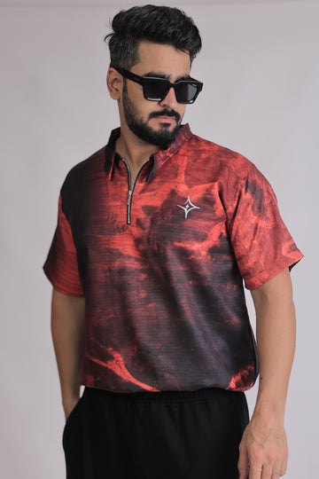 Angel oversized polo