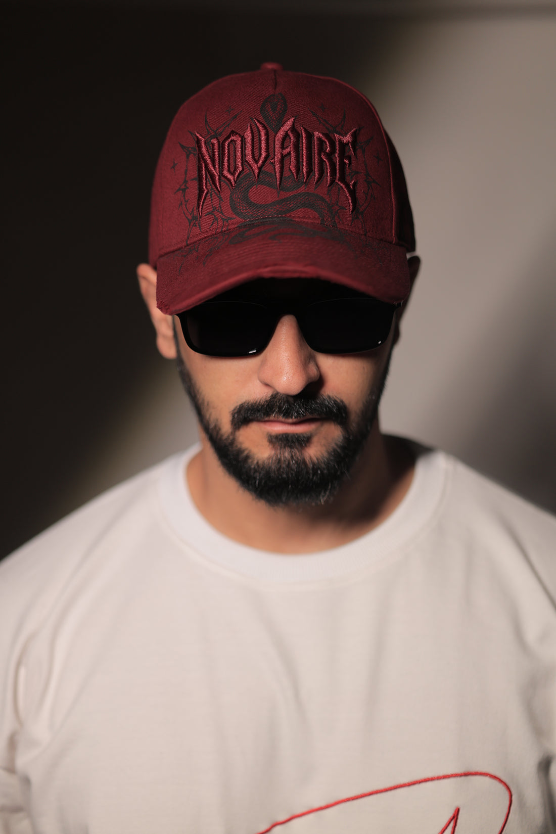 Snake distressed cap